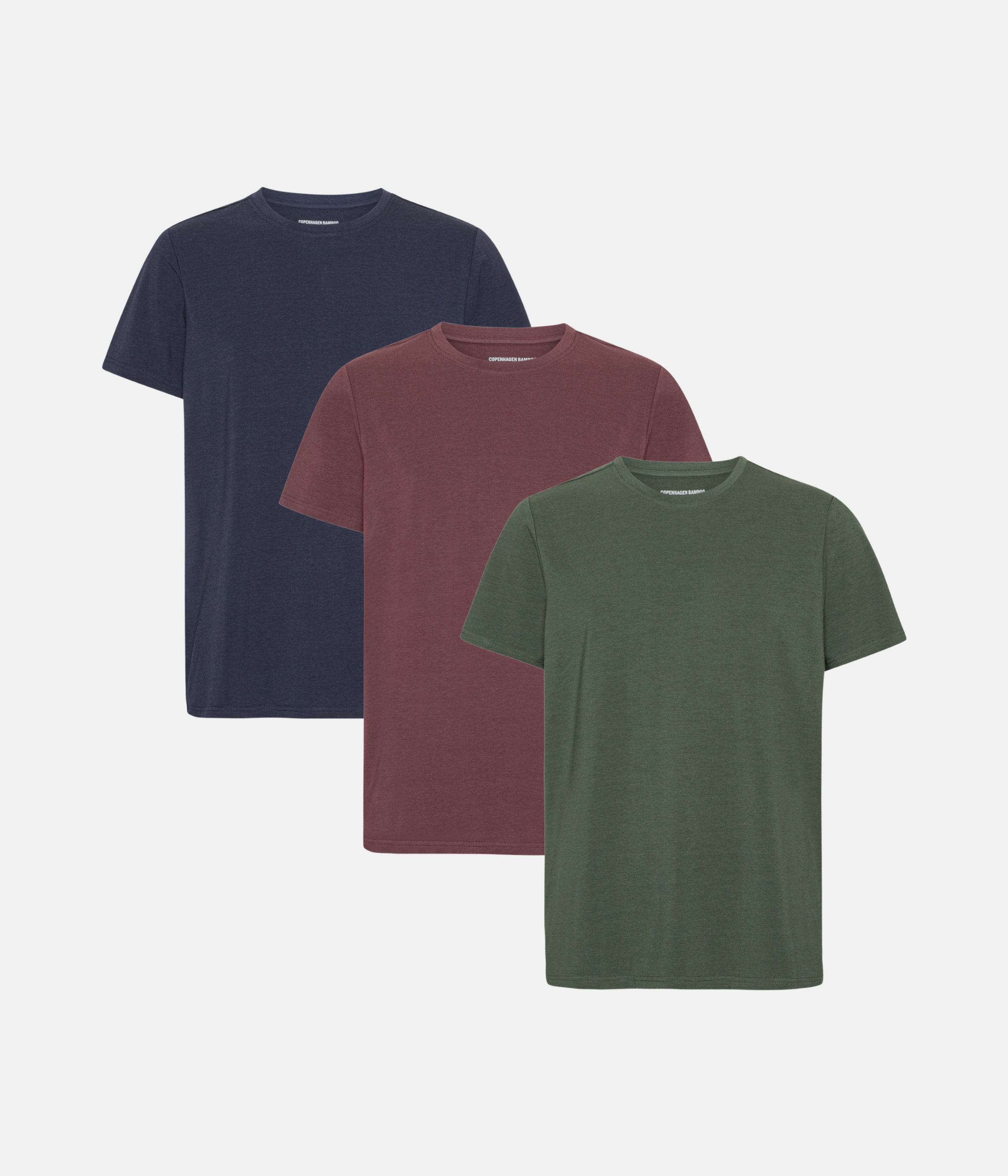 T-shirt 3-Pak - Forest Night/Night Sky/Decadent Chocolate