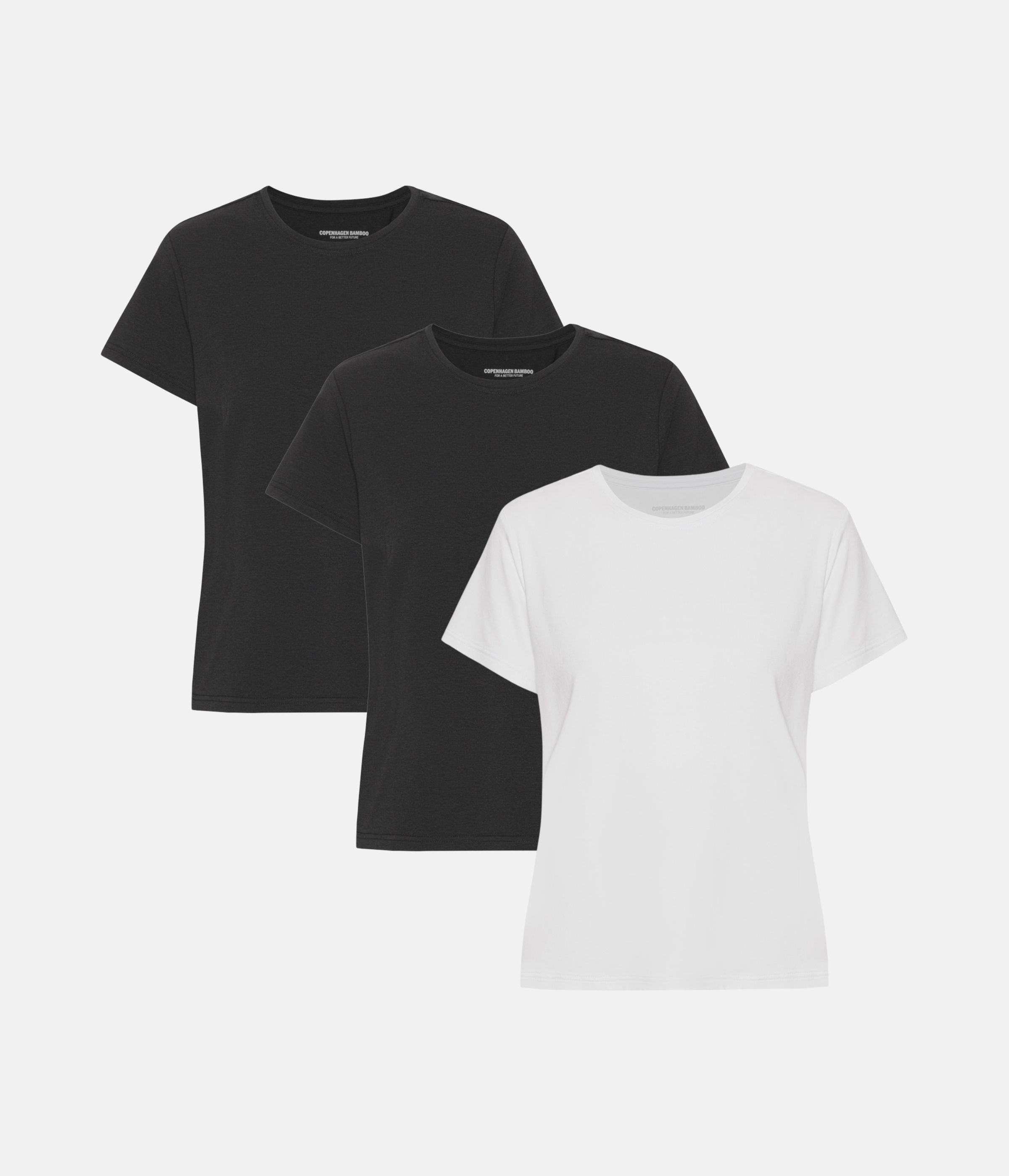 T-shirt 3-Pak - Sort/Sort/Hvid