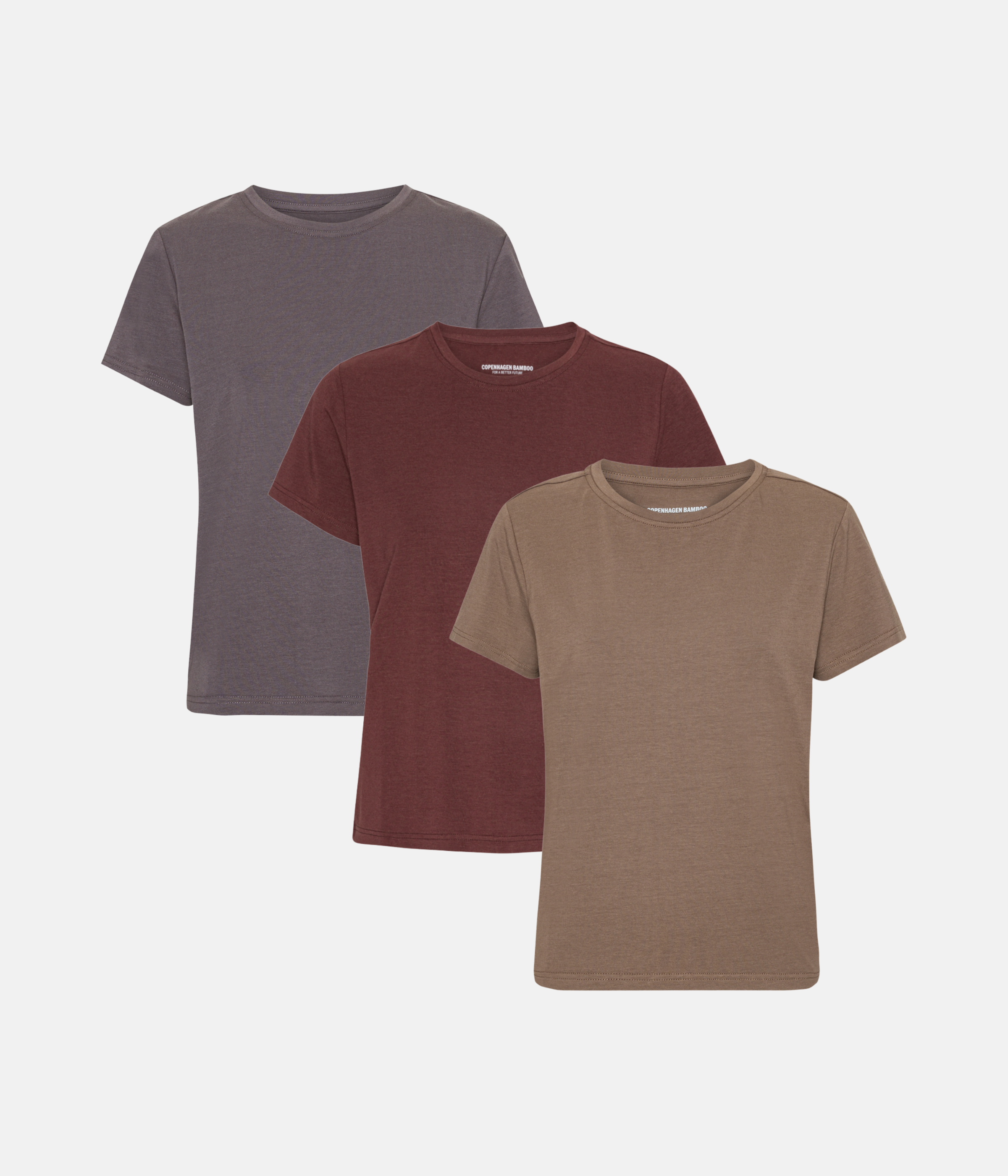 T-shirt 3-Pak - Brun/Decadent Chocolate/Cub
