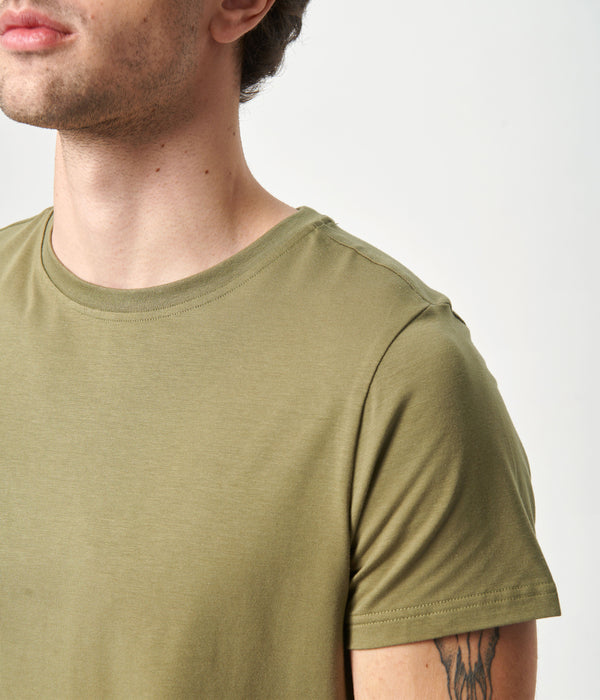 Oliven crew neck bambus T-shirt Copenhagen Bamboo