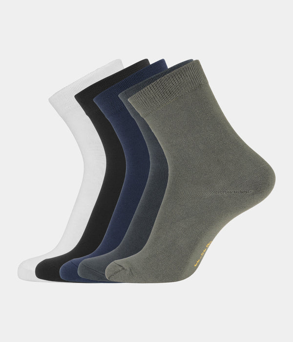 5 par multicolor bambus strømper (Low cut) 30-33 Copenhagen Bamboo