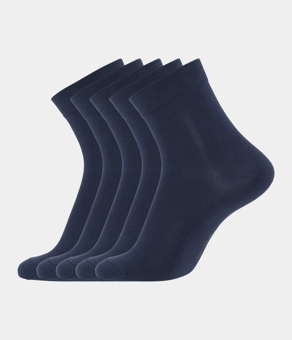5 par navy bambus strømper (Low cut) 30-33 Copenhagen Bamboo