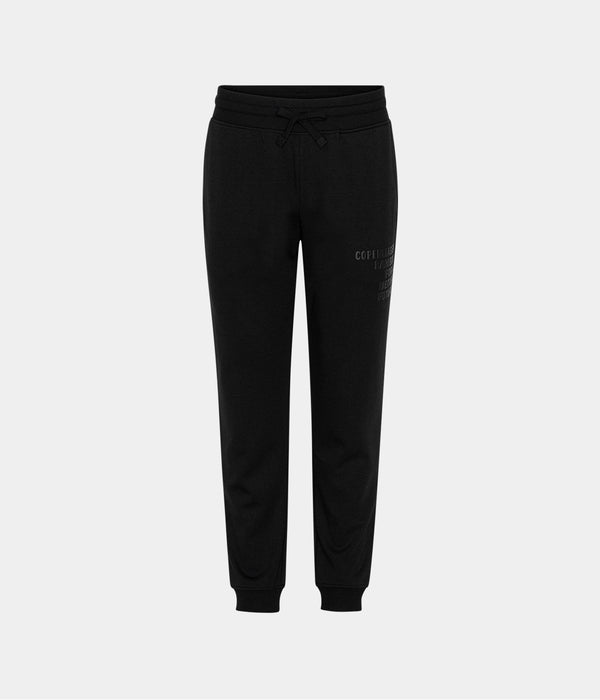 Schwarze Bambus-Sweatpants mit Logo