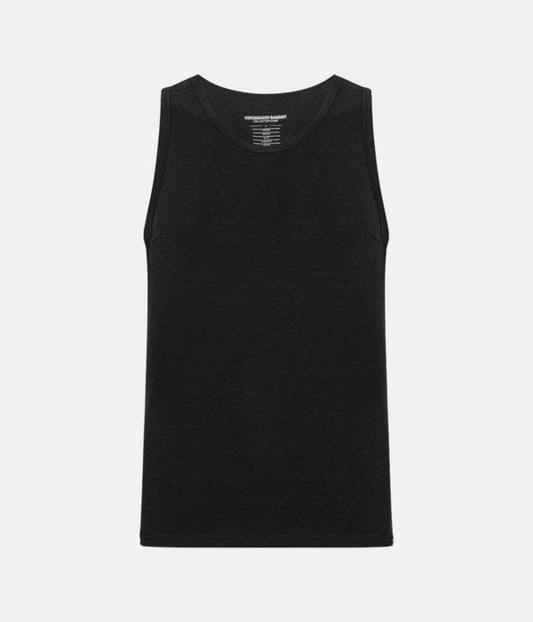 Schwarze Bambus-Tank-Tops - 2er-Pack
