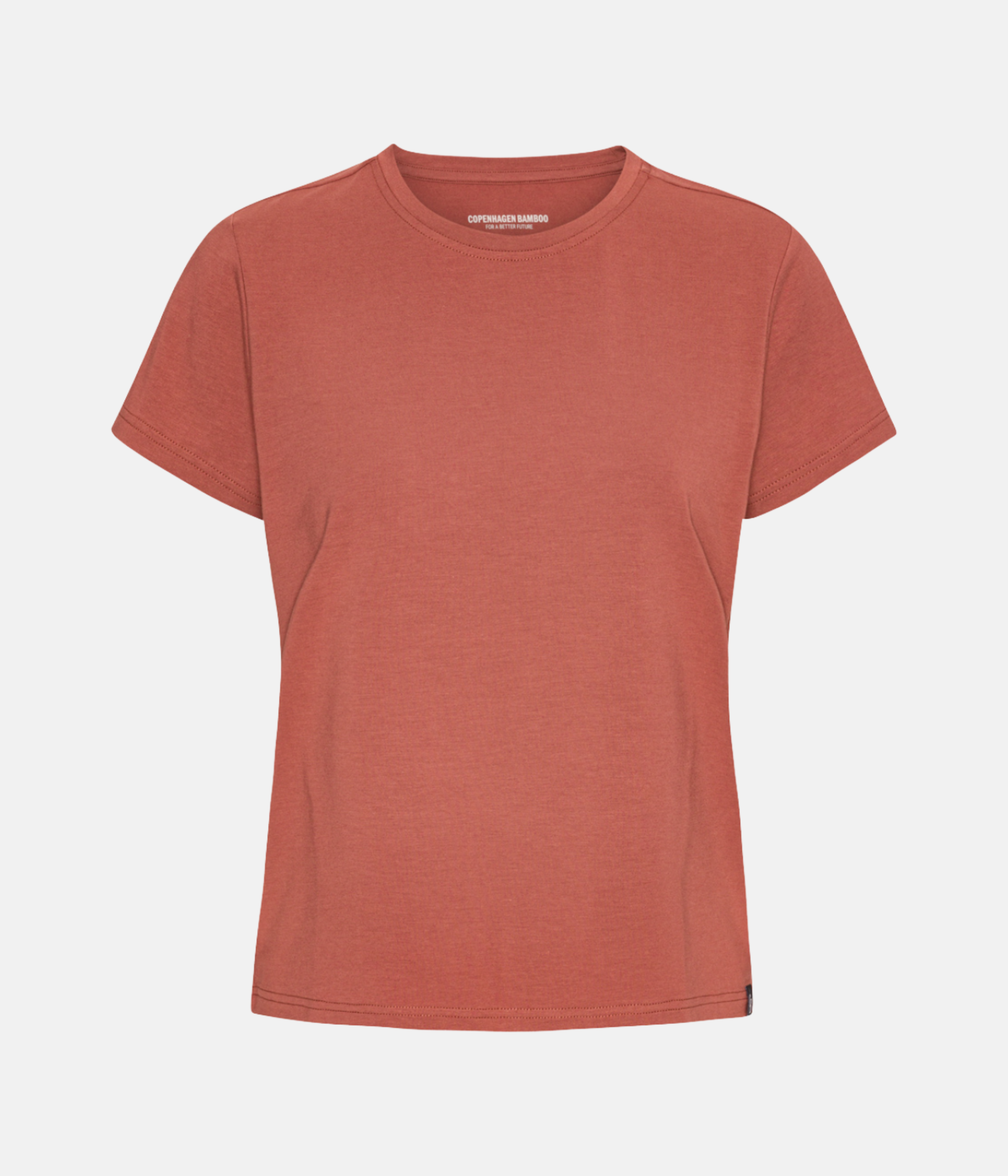 Terracotta kortærmet Bambus T-Shirt S Copenhagen Bamboo