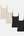 4 pak bambus toppe med tynde stroppe sort/cream