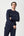 Marineblaues Bambus-Sweatshirt mit Logo