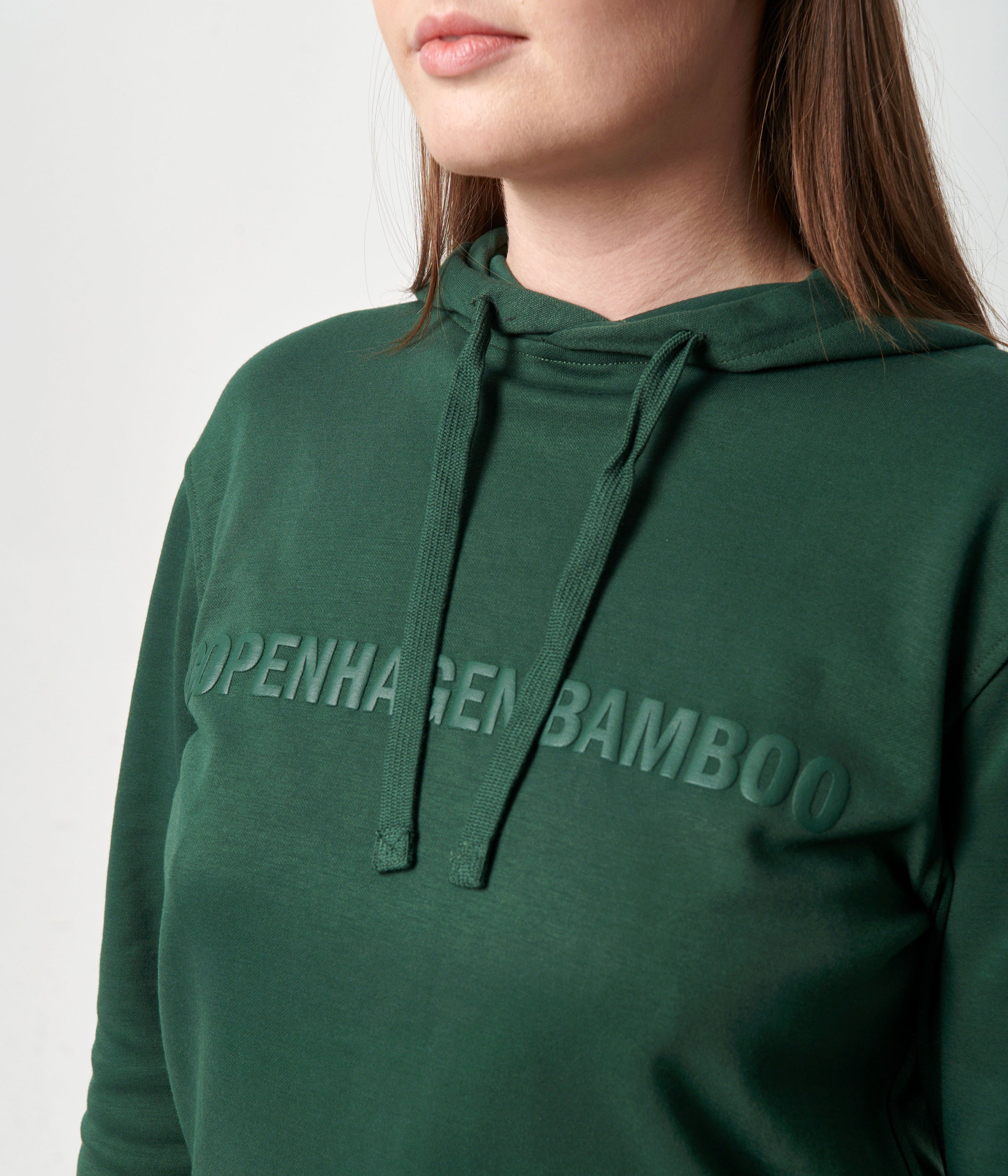 Grønt bambus hoodie joggingsæt med logo    Copenhagen Bamboo