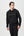 Schwarzer Kapuzenpulli aus Bambus mit Logo