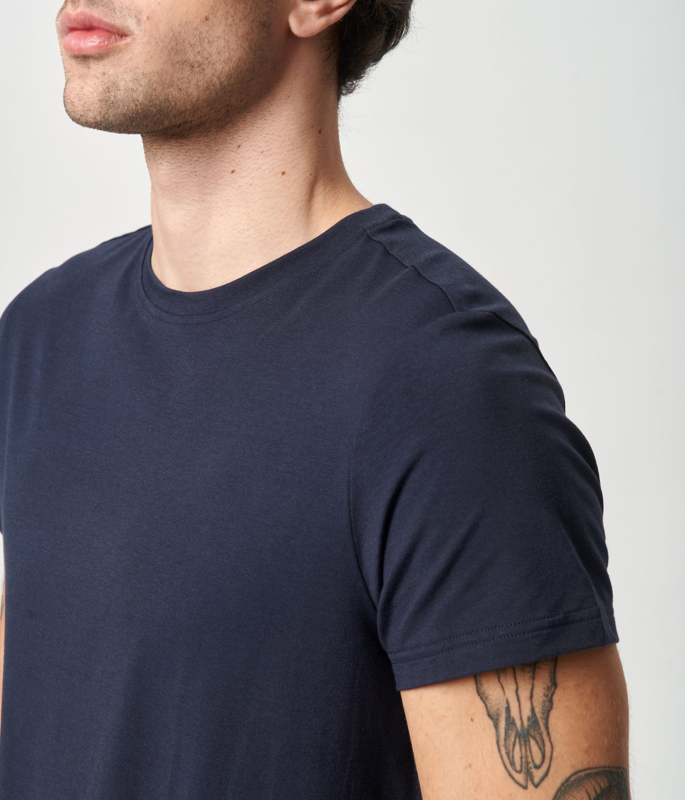 Navy crew neck bambus T-shirt    Copenhagen Bamboo