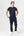 Marineblaue Bambus-Sweatpants mit Logo