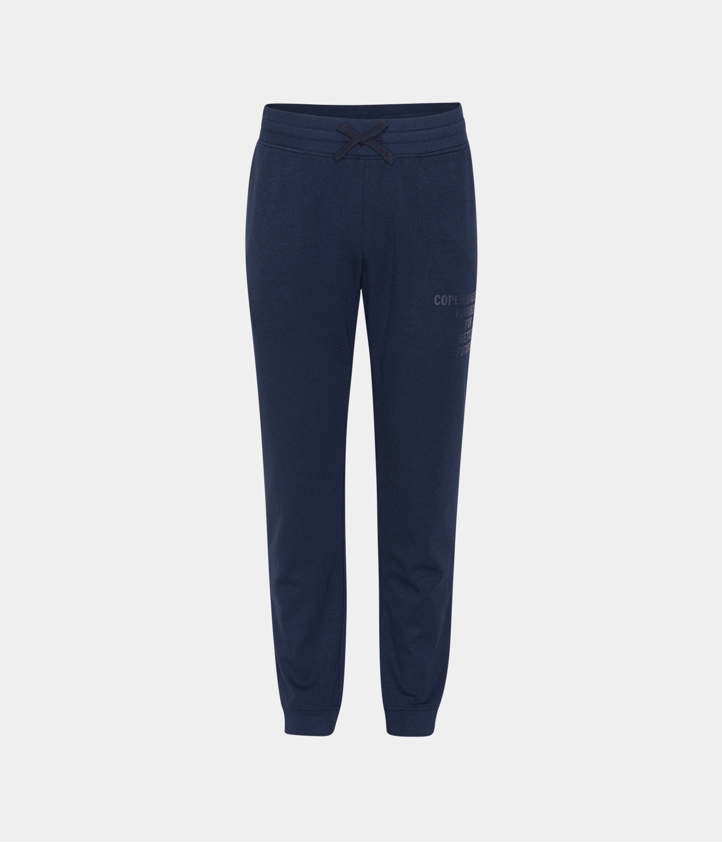 Navy bambus sweatpants med logo XS   Copenhagen Bamboo