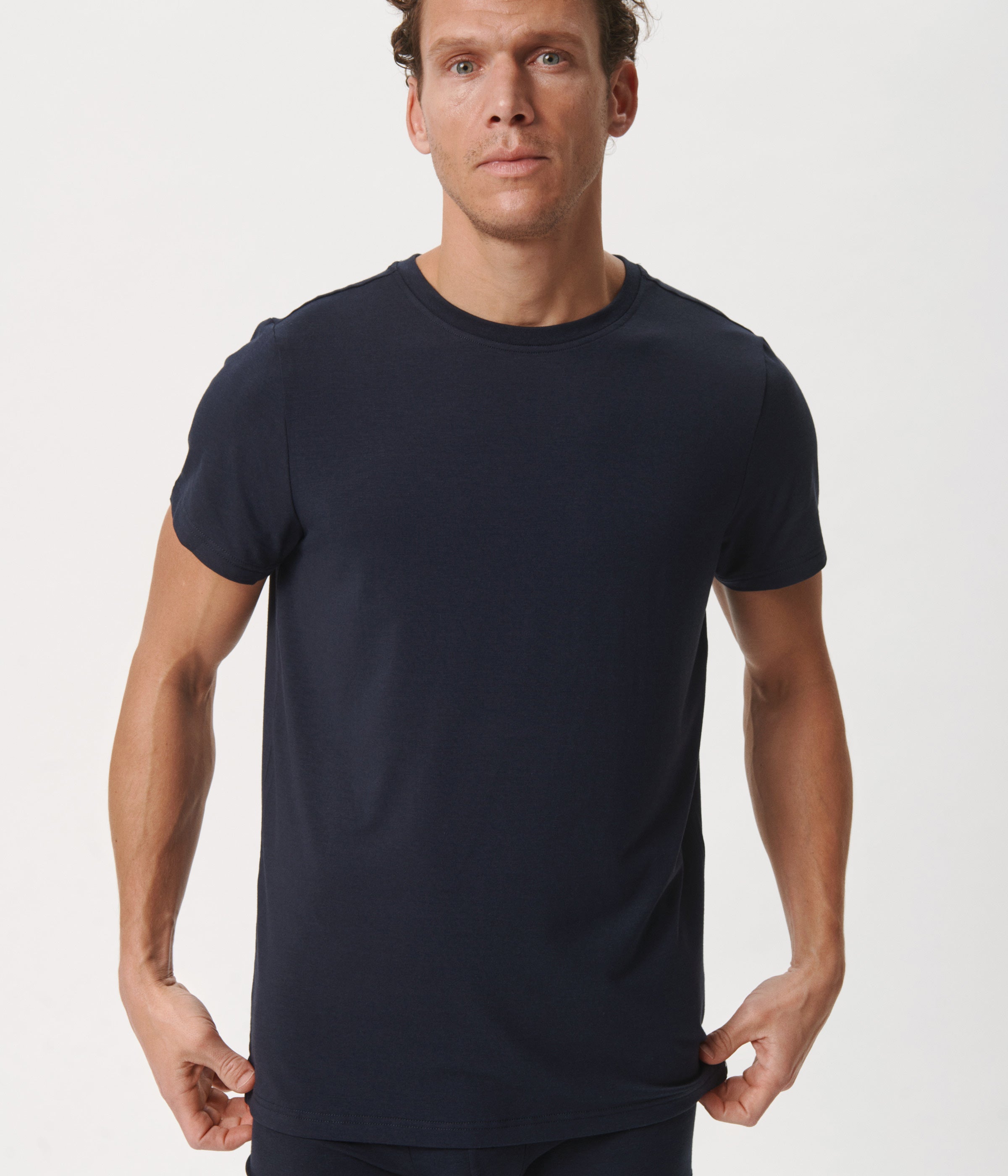 Navy crew neck bambus T-shirt    Copenhagen Bamboo